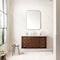James Martin Vanities Amberly 48in Single Vanity, Mid-Century Walnut w/ 3 CM White Zeus Top 670-V48-WLT-3WZ - alternate 4